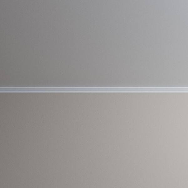 Ekena Millwork Marcus 0.75 in. D x 1.25 in. W x 96 in. L Polyurethane Crown Moulding