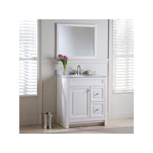 Brinkhill 30 in. W x 34 in. H x 21 in. D Bathroom Vanity Cabinet Only in Cream