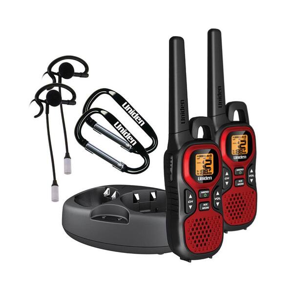 Uniden Two 30-Mile Range FRS/GMRS Radios with 2 Vox Headsets