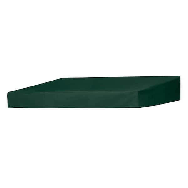 Door Canopy in a Box 8 ft. Classic Non-Retractable Door Canopy (50 in. Projection) in Forest Green