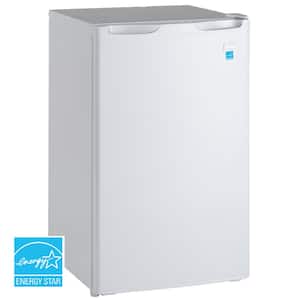 19 in. 4.4 cu.ft. Mini Refrigerator in White without Freezer