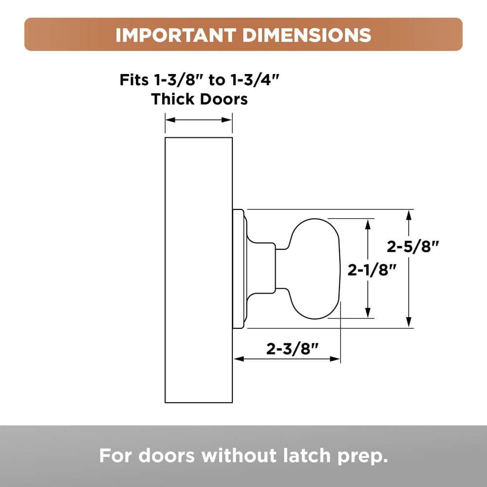 Colonial Black Dummy Door Knob