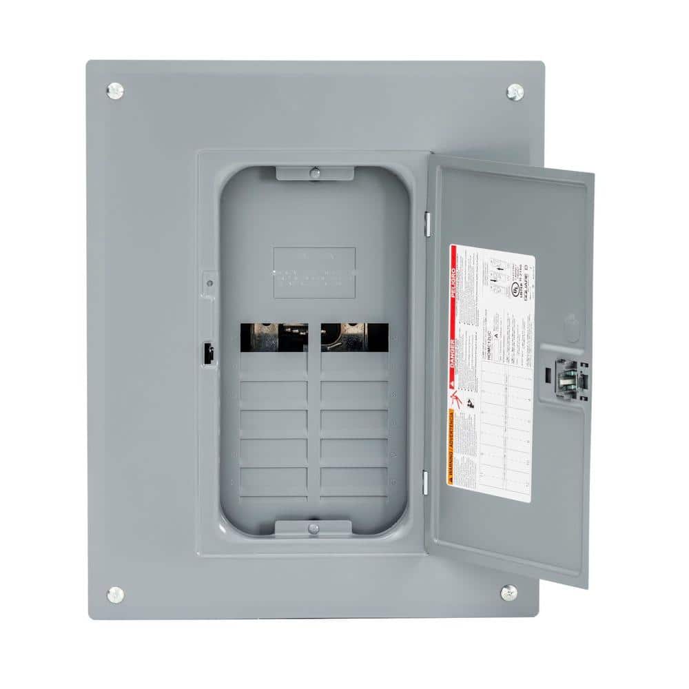 Square D Homeline 125 Amp 12-Space 24-Circuit Indoor Main Lug Plug
