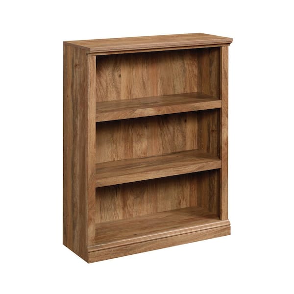 SAUDER 43 in. Sindoori Mango Engineered Wood 3-Shelf Bookcase
