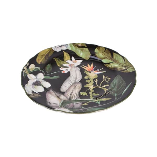 【高価値】 222 Fifth Set Dinnerware 12-Pieces Black Borneo コレクション
