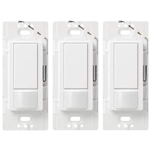 Maestro Motion Sensor Switch, No Neutral Required, 5-Amp, Single-Pole/Multi-Location, White (MS-OPS5MH-WH-3) (3-Pack)
