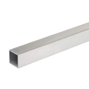 1 in. x 48 in. Aluminum Square Tube with 1/16 in. Thick