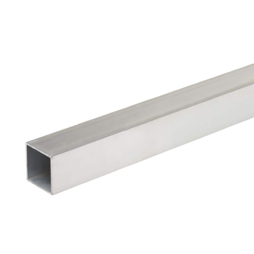 Everbilt 1 in. x 96 in. Aluminum Square Tube with 1/20 in. Thick 802537 -  The Home Depot