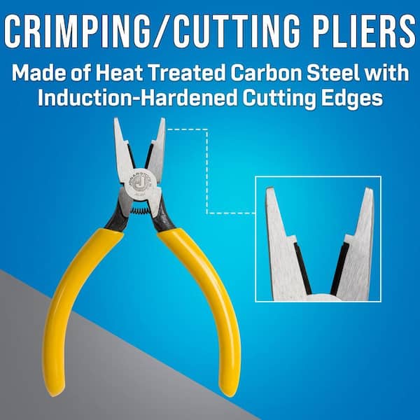 JONARD TOOLS 5-13/16 in. L Connector Crimping Plier with Side