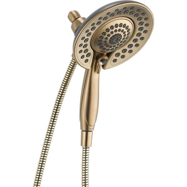Delta In2ition Two-in-One 5-Spray Hand Shower and Shower Head Combo Kit in Champagne Bronze