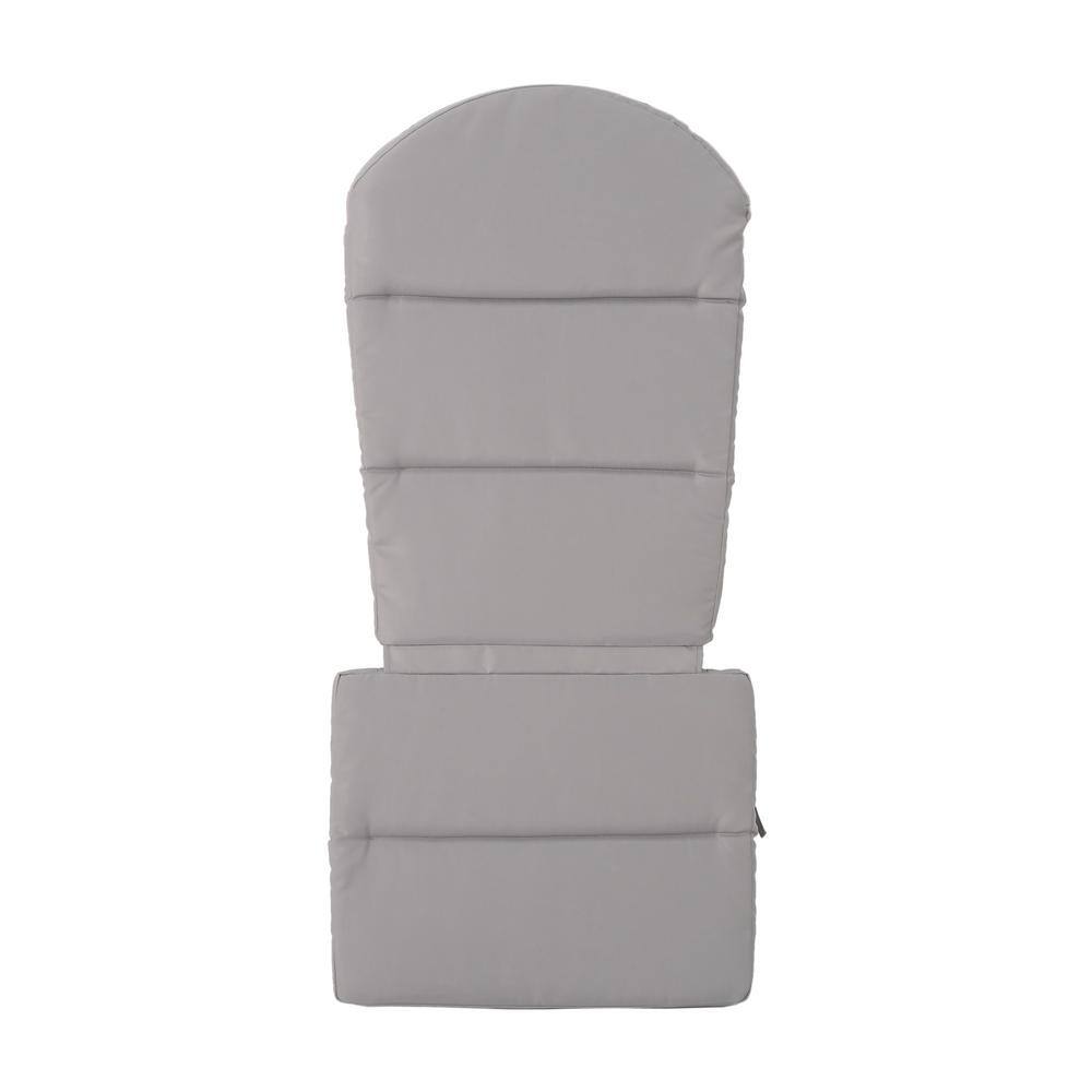 Gray Water-Resistant Fabric Adirondack Chair Cushions, Set of 4