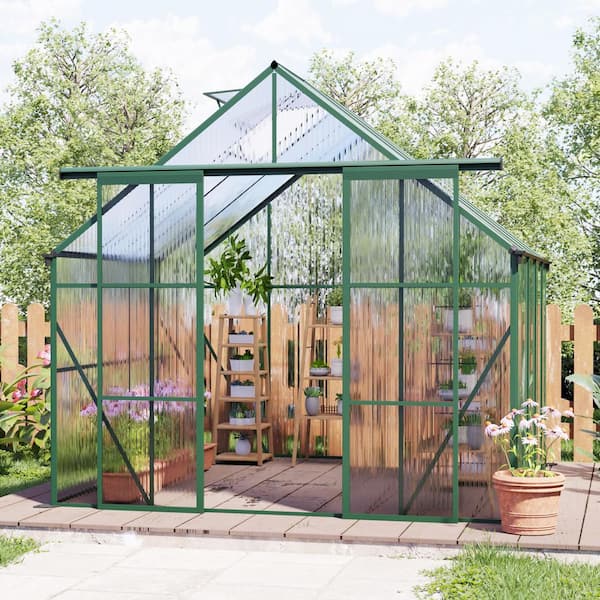 Daheat 8 ft. W x 8 ft. D, Double Sliding Door Polycarbonate