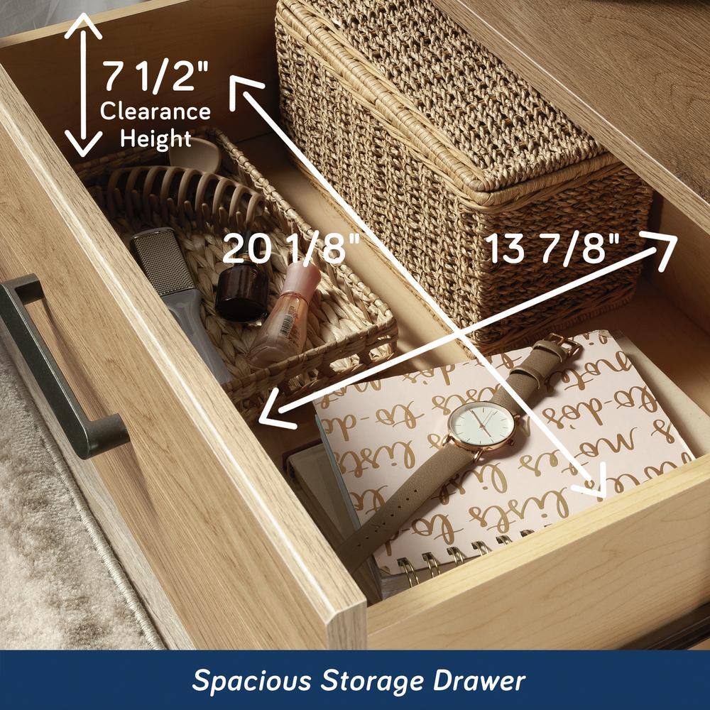 Timber Oak 1-Drawer Nightstand with Open Shelf