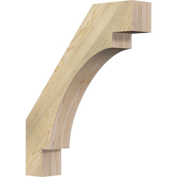 Ekena Millwork 4"W x 20"D x 24"H Merced Rough Sawn Knee Brace, Douglas Fir