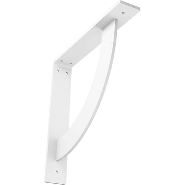 Ekena Millwork 2 in. x 12 in. x 12 in. Steel White Primer Bulwark Bracket