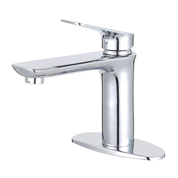 Kingston Brass Frankfurt Single Hole Single-Handle Bathroom Faucet in Chrome