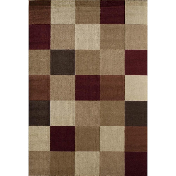 Rugs America Clary Columbia Red 3 ft. 11 in. x 5 ft. 3 in. Rectangular Area Rug