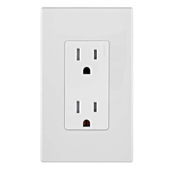 Decora 15 Amp 125 V Tamper Resistant Duplex Outlet/Receptacle, White (10-Pack) E5325-MW