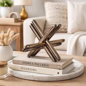 Jack Gold 12 in. x 9 in. Metal Jack Sculpture