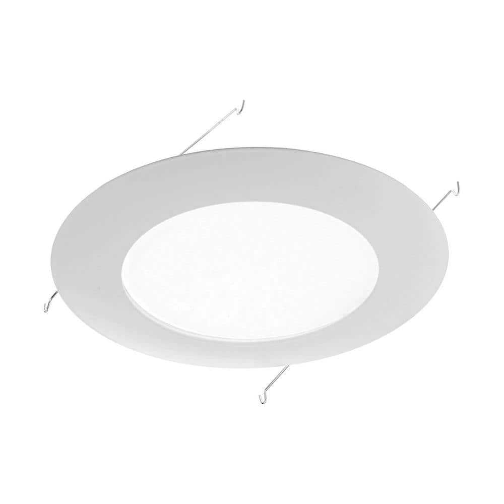 6'' White Glass Recessed Shower Trim