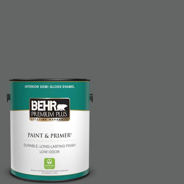 BEHR PREMIUM PLUS 1 gal. Home Decorators Collection #HDC-MD-28 Cordite Semi-Gloss Enamel Low Odor Interior Paint & Primer
