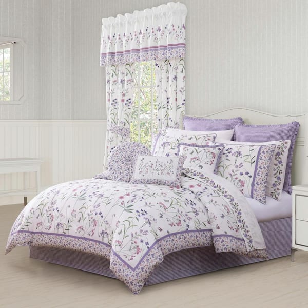 Nola Lilac Polyester Queen 4Pc. Comforter Set