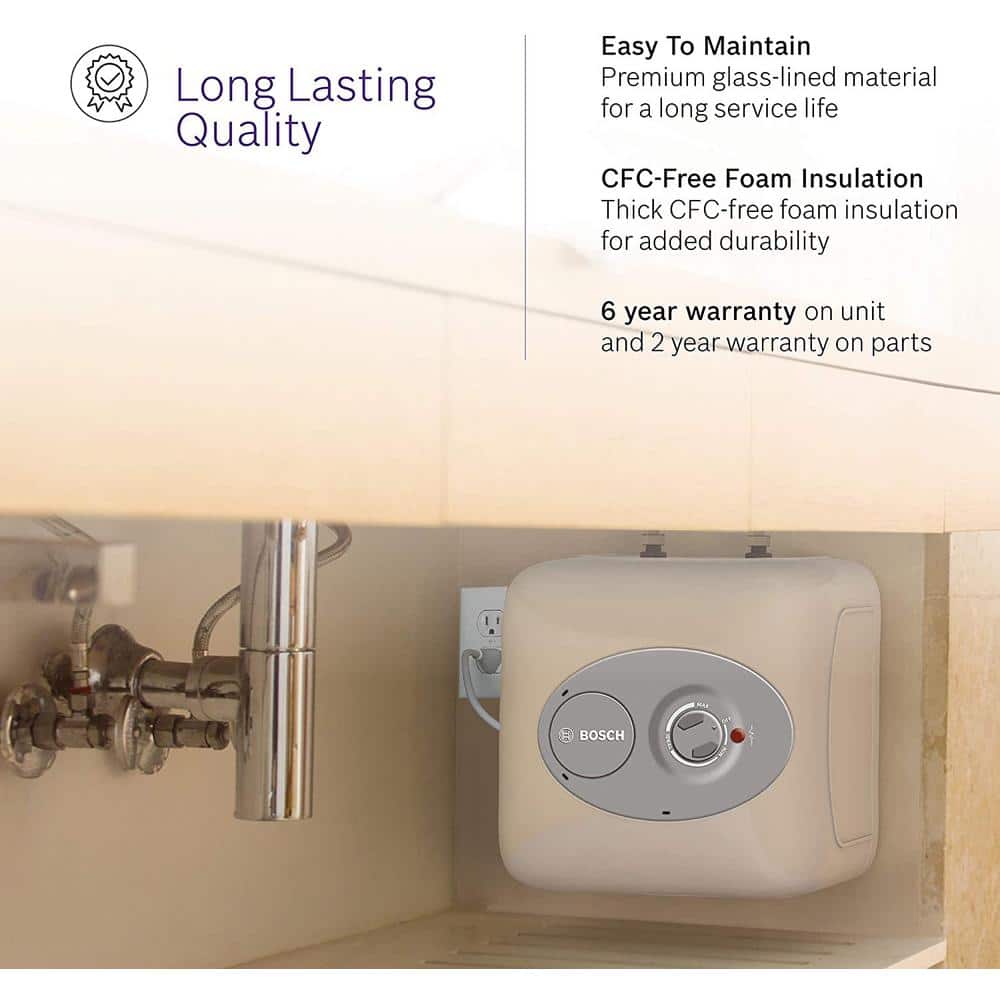 Bosch 2.5 Gallon White Electric Point-of-Use Water Heater
