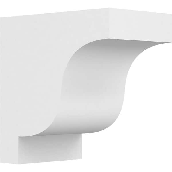Ekena Millwork 7 in. x 12 in. x 12 in. Standard Newport Architectural Grade PVC Corbel