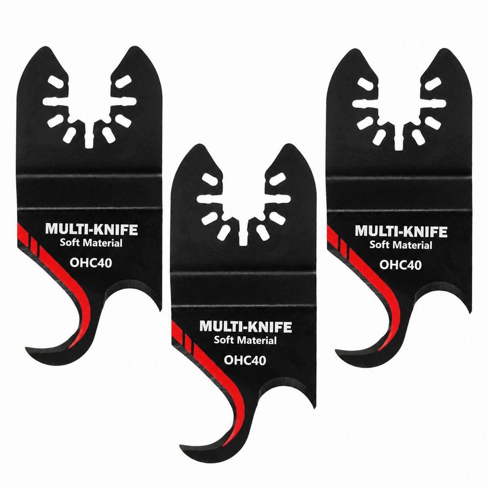 Alloy Steel Oscillating Multi Tool Hook Knife Blades for Cutting Roofing Shingles PVC Carpet Cardboard (3-Pack) price history on PriceWatchPro