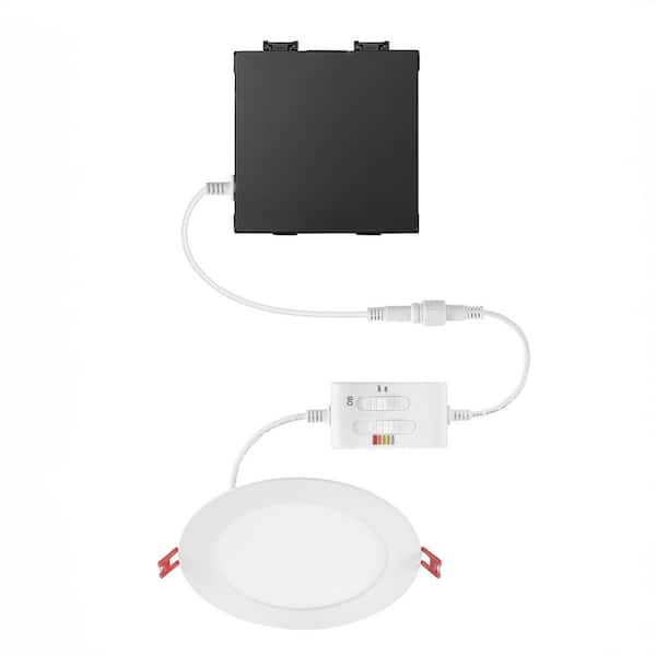 Commercial Electric Elite Series 6 in. LED DuoBright, 3-Level Lumen Select, Ultraslim Canless Recessed Light, Adjustable CCT Plus