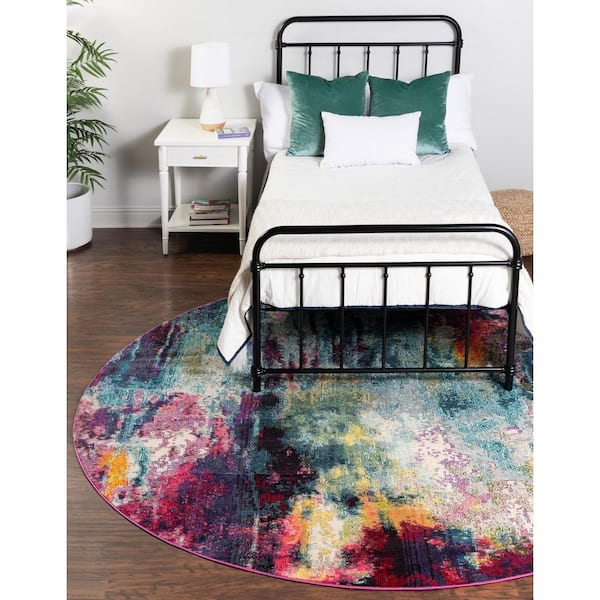Chromatic Multi 8 ft. x 8 ft. Round Area Rug