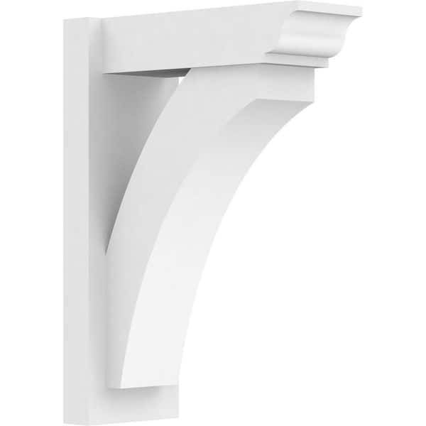 Ekena Millwork Thorton 7 in. W x 22 in. H x 16 in. D Signature Urethane Polyurethane Outlooker with Traditional Ends