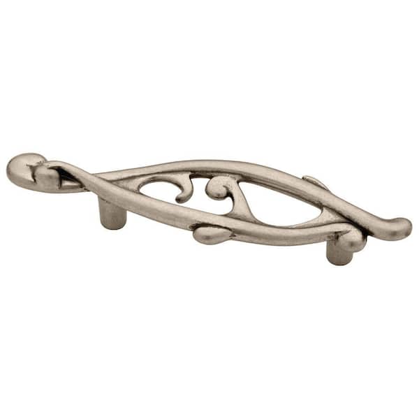 Liberty Calligraphy 3 in. (76 mm) Antique Iron Cabinet Drawer Pull