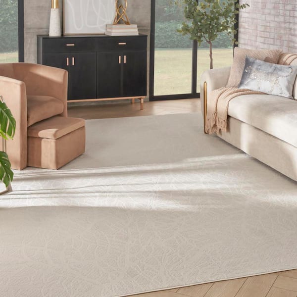 Desire Beige 8 ft. x 10 ft. Abstract Contemporary Area Rug