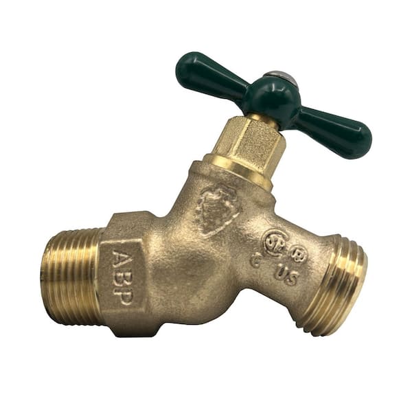 3/4 in. MIP x 3/4" MHT Heavy duty Multi-Turn No-Kink Brass Hose Bib