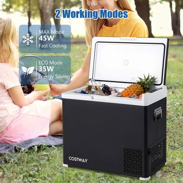 Costway 1.5 cu. ft. Portable Car Freezer with -4°F~68°F for RVs in