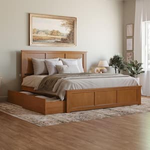 AFI Madison White Queen Platform Bed with Matching Foot