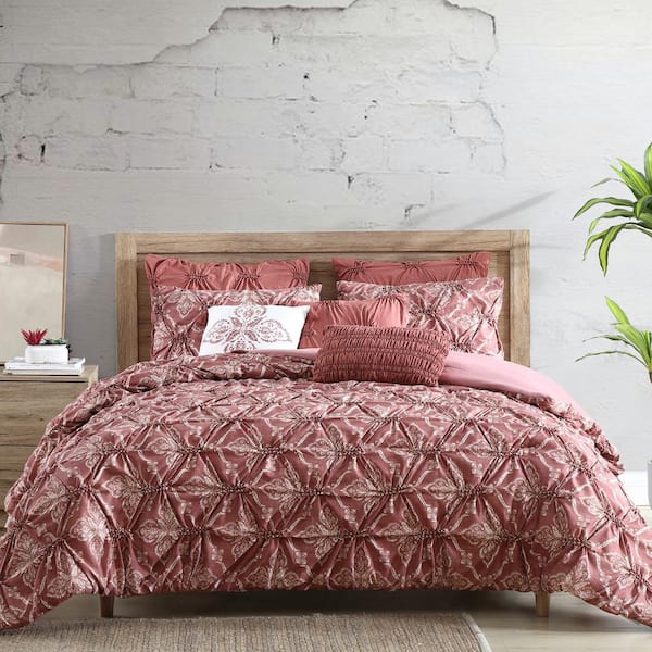 MODERN THREADS Amaris 8 piece washed-printed Microfiber Queen Comforter Set