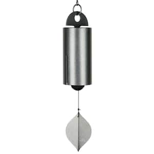 Signature Collection, Heroic Windbell, Medium, 24 in. Antique Silver Wind Bell