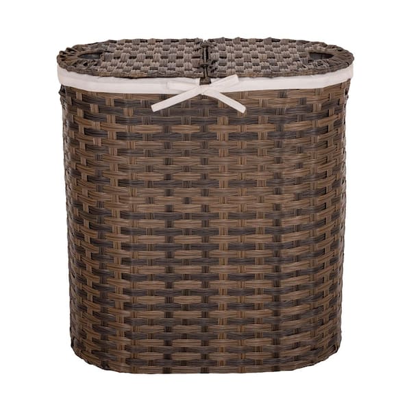 Reviews for Seville Classics Mocha Hand-Woven Oval Double Laundry