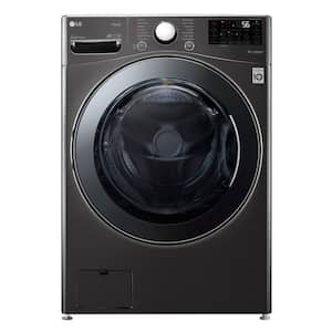 27 in. 4.5 cu. ft. Black Steel Ultra Large Capacity Electric All-in-One Washer Dryer Combo
