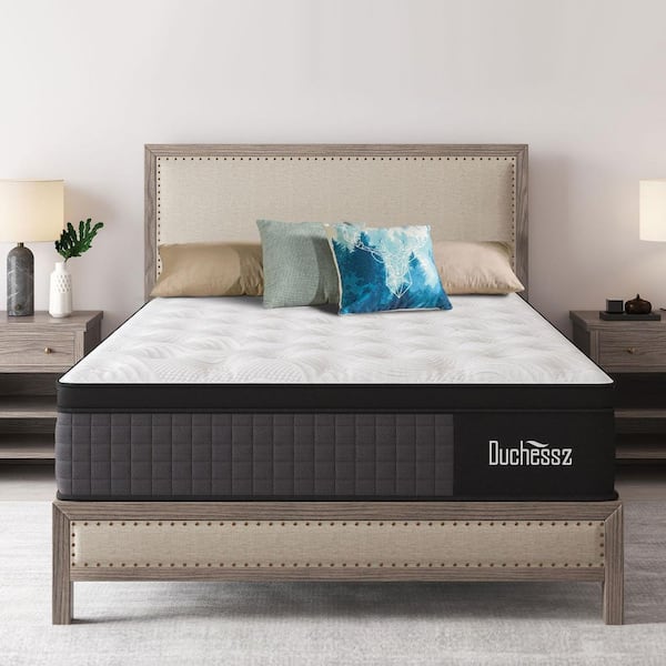 Duchessz Twin Medium Firm Hybrid 12 in. Euro Top Support and Bed-in-a-Box Mattress