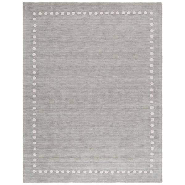 Kids 9 ft. x 12 ft. Gray Geometric Area Rug