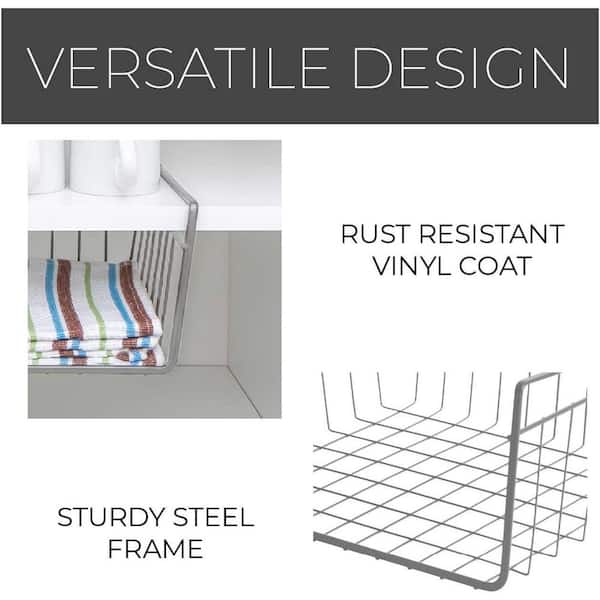 Smart Design Undershelf Storage Basket - 16 x 5.5 inch - Bed Bath