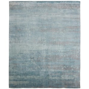 Spa Blue 8 ft. 6 in. x 11 ft. 6 in. Area Rug