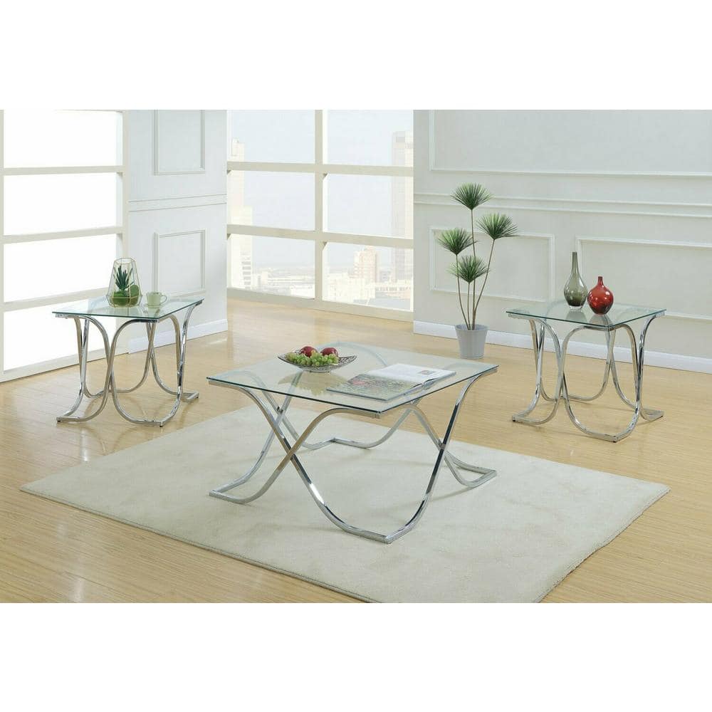 24 Inch Clear Tempered Glass Square Table Top