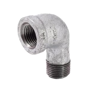 3/8 in. Galvanized Malleable Iron 90 Degree FPT x MPT Street Elbow Fitting