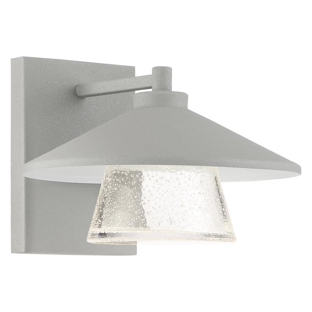 Silo Medium 1-Light Satin LED Outdoor Wall Mount Sconce