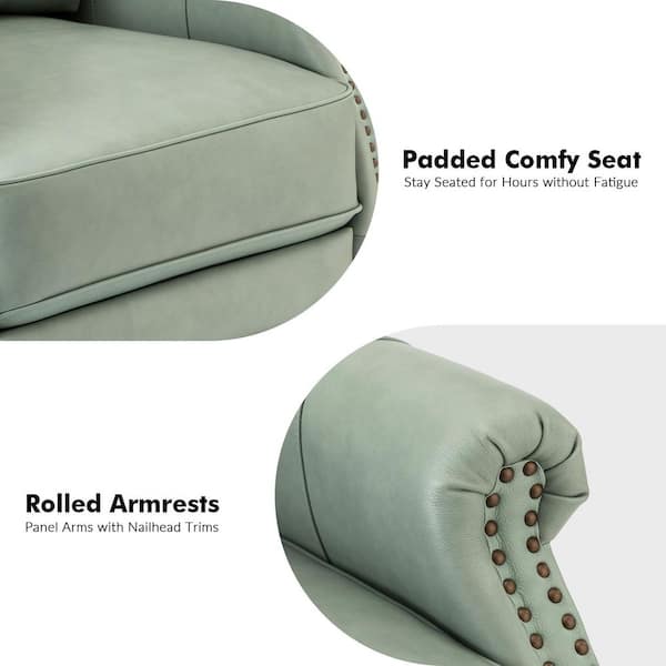 JAYDEN CREATION Sonia Transitional Sage 30.5 in. Wide Genuine