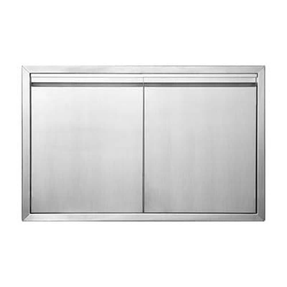 30 in W x 21 in H Double Door Outdoor Kitchen Access Door, Thickened 304 Stainless Steel BBQ Island Cabinet Doors price history on PriceWatchPro